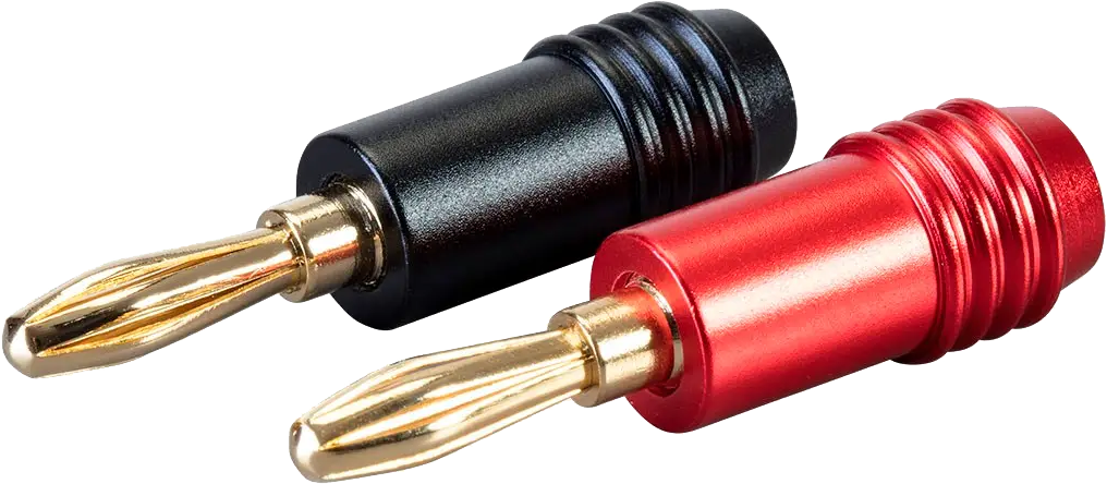 Banana plug speaker cable connectors