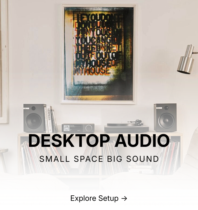 Desktop audio system setup